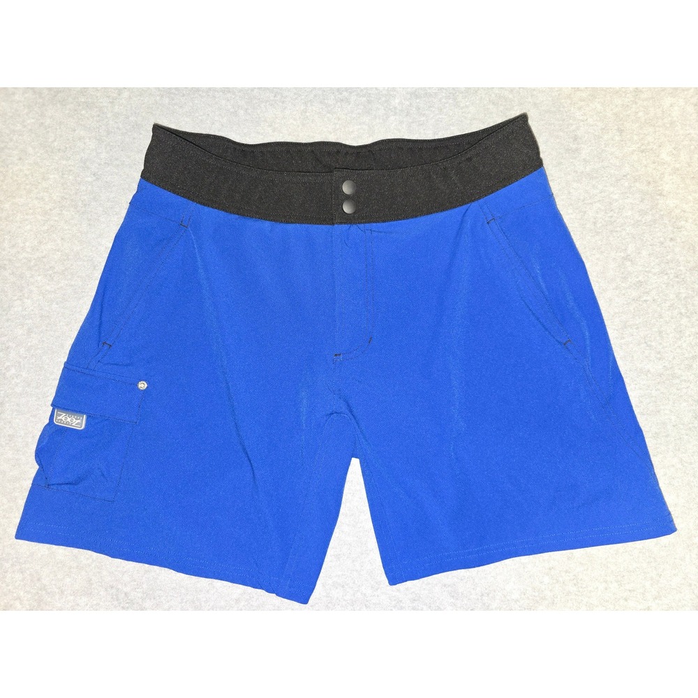 ZooT Sports Mens Blue Mountain Biking Shorts Size L Cargo Pockets Cycling MTB